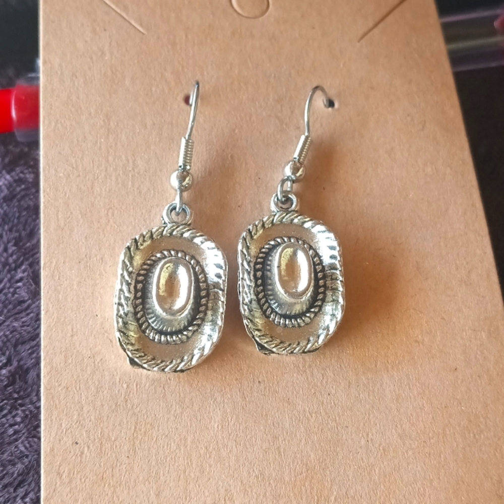 Western Cowboy Hat Earrings